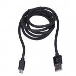 Kabel nabíjecí Solight USB 2.0 A + USB-B micro 1m - černý
