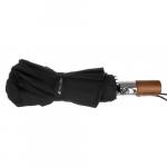 Skládací deštník Malatec 105 cm s dřevěnou rukojetí - černý