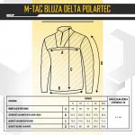Lehká fleecová bunda M-Tac Delta Polartec II - černá