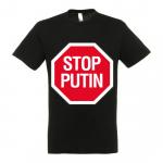 Tričko Stop Putin - čierne