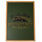 Obraz Bad Badger Red Hot Dot - olivový-hnědý