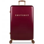 Sada 3 cestovních kufrů Suitsuit Fab Seventies - červená-hnědá