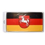 Cedule plechová Promex vlajka Dolní Sasko - barevná