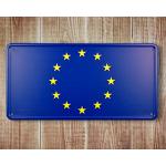 Ceduľa plechová Promex vlajka Európska únia (EÚ) - farebná