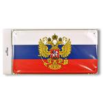 Ceduľa plechová Promex vlajka Rusko so znakom - farebná