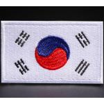 Nášivka nažehľovacia vlajka Južná Kórea 7x4 cm - farebná
