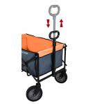 Prepravný skladací vozík Calter 95 - oranžový-sivý