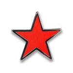 Hviezda 15mm (pin) - červená