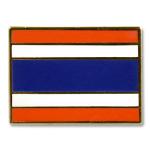 Odznak (pins) 18mm vlajka Thajsko - farebný