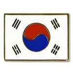 Odznak (pins) 18mm vlajka Južná Kórea - farebný