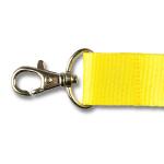 Kľúčenka na krk s karabínou a sponou Promex 2,5 cm - žltá