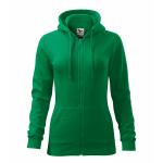 Mikina dámská Malfini Trendy Zipper - zelená