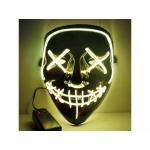 Děsivá LED světelná maska - černá