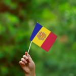 Praporek na tyčce vlajka Andorra 14 x 21 - barevný