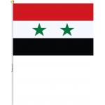 Praporek na tyčce vlajka Sýrie 14 x 21 - barevný