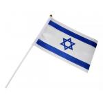 Zástavka na tyčke vlajka Izrael 14 x 21 - farebný