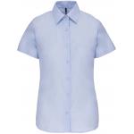 Košile dámská s krátkým rukávem Kariban Oxford - modrá