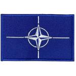 Nášivka textilný znak NATO 5x8 cm - farebná