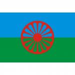 Vlajka rómska 240x150 cm - farebná