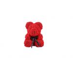 Medvedík z ruží 25 cm - červený