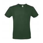 Tričko pánske B&C krátky rukáv - tmavo zelené