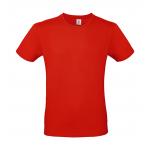 Tričko pánske B&C krátky rukáv - středně červené