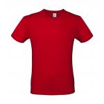 Tričko pánske B&C krátky rukáv - červené