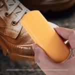 Kartáč na čištění semišové obuvi Bist 12,5 cm - žlutý-bílý