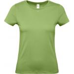 Dámske tričko B&C E150 - svetlo zelené