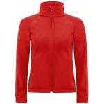 Dámská softshellová bunda s kapucí B&C Hooded Softshell - červená