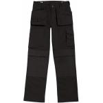 Pánské pracovní kalhoty B&C Performance Pro s multi-kapsami - černé