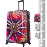 Cestovní kufr Mia Toro 98-123L - červený-barevný