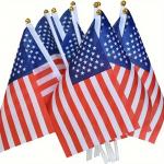 Vlajka USA 14 x 21 cm na plastovej tyčke