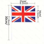 Vlajka Veľká Británia 14 x 21 cm na plastovej tyčke