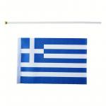 Vlajka Řecko 14 x 21 cm na plastové tyčce