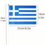 Vlajka Grécko 14 x 21 cm na plastovej tyčke
