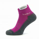 Ponožky bambusové športové Voxx Brooke - vínové-sivé