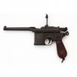 Replika pištole Mauser 1898 - čierna-hnedá