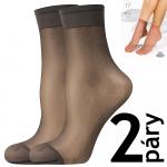 Ponožky dámské silonkové Lady B LADY socks 17 DEN 2 páry - antracitové