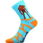Ponožky detské Boma Lichožrúti K - oranžové-modré