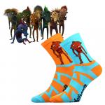 Ponožky detské Boma Lichožrúti K - oranžové-modré
