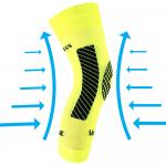 Návlek kompresný Voxx Protect koleno - žltý svietiaci