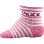 Ponožky dětské Voxx Fredíček 3 páry (tmavě růžové, růžové, žluté)