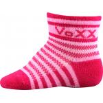 Ponožky detské Voxx Fredíček 3 páry (tmavo ružové, ružové, žlté)