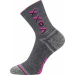 Ponožky dětské Voxx Hawkik 3 páry (šedé-růžové, šedé-fialové, šedé-modré)