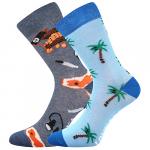 Ponožky dětské sportovní Lonka Doblik 3 páry (navy, šedé, želené)