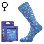 Ponožky klasické dámske Boma Váhy - svetlo modré