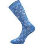 Ponožky klasické dámske Boma Váhy - modré