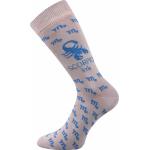Ponožky klasické pánske Boma Škorpión - svetlo sivé