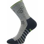 Ponožky športové unisex Voxx Virgo - sivé-čierne
